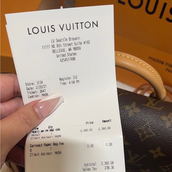 Brand new Louis Vuitton backpack purse in excellent condition!! - Picture 6 of 7